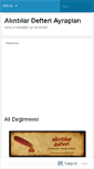 Mobile Screenshot of alintilardefteriayraclari.wordpress.com