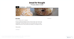 Desktop Screenshot of breadforthought.wordpress.com