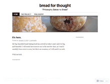 Tablet Screenshot of breadforthought.wordpress.com