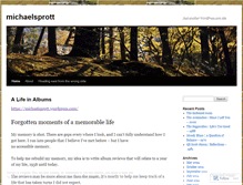 Tablet Screenshot of michaelsprott.wordpress.com
