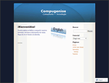 Tablet Screenshot of compugenios.wordpress.com