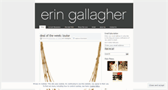 Desktop Screenshot of eringallagher.wordpress.com