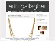 Tablet Screenshot of eringallagher.wordpress.com