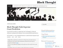 Tablet Screenshot of blackthoughtblog.wordpress.com