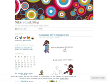 Tablet Screenshot of nikkislinks.wordpress.com
