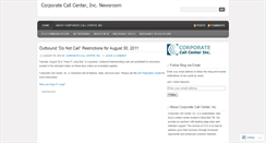 Desktop Screenshot of corporatecallcenter.wordpress.com