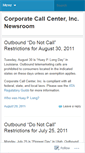 Mobile Screenshot of corporatecallcenter.wordpress.com