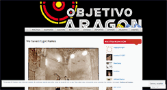 Desktop Screenshot of objetivoaragon.wordpress.com