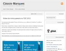 Tablet Screenshot of cassiomarques.wordpress.com