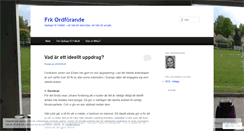 Desktop Screenshot of frkordforande.wordpress.com