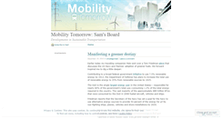 Desktop Screenshot of mobilitytomorrowsam.wordpress.com