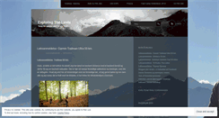 Desktop Screenshot of exploringthelimits.wordpress.com