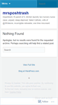 Mobile Screenshot of mrsposhtrash.wordpress.com