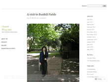 Tablet Screenshot of gracewillard.wordpress.com