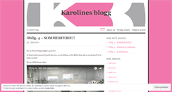 Desktop Screenshot of karolinebyholt.wordpress.com
