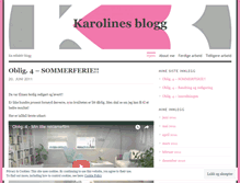 Tablet Screenshot of karolinebyholt.wordpress.com