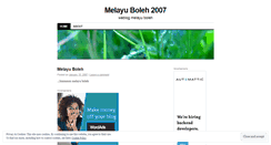 Desktop Screenshot of melayu2boleh.wordpress.com