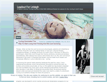 Tablet Screenshot of leadoutforlinleigh.wordpress.com
