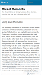 Mobile Screenshot of mickelmoments.wordpress.com