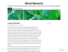 Tablet Screenshot of mickelmoments.wordpress.com