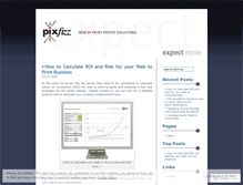 Tablet Screenshot of pixfizz.wordpress.com