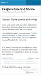Mobile Screenshot of emeraldshrine.wordpress.com