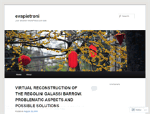 Tablet Screenshot of evapietroni.wordpress.com