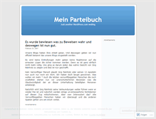 Tablet Screenshot of meinparteibuch.wordpress.com