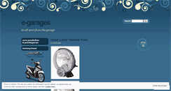 Desktop Screenshot of egarages.wordpress.com