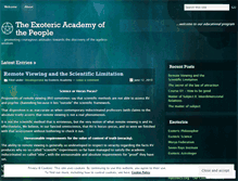 Tablet Screenshot of exotericacademy.wordpress.com
