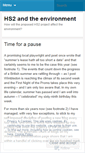 Mobile Screenshot of hs2andtheenvironment.wordpress.com