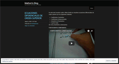 Desktop Screenshot of mathon.wordpress.com