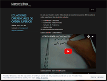 Tablet Screenshot of mathon.wordpress.com