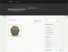 Tablet Screenshot of fightingbackdebt.wordpress.com
