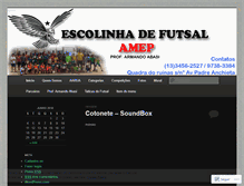 Tablet Screenshot of escolinhaamep.wordpress.com