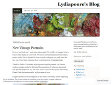 Tablet Screenshot of lydiapoore.wordpress.com