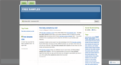 Desktop Screenshot of freesamplesusa.wordpress.com