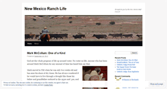 Desktop Screenshot of newmexicoranchlife.wordpress.com
