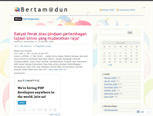 Tablet Screenshot of bertamadun.wordpress.com