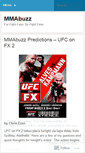 Mobile Screenshot of mmabuzz.wordpress.com