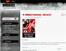 Tablet Screenshot of mmabuzz.wordpress.com