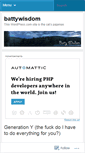 Mobile Screenshot of battywisdom.wordpress.com