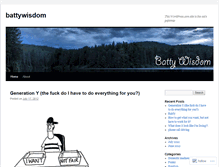 Tablet Screenshot of battywisdom.wordpress.com