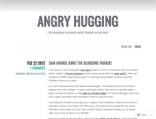 Tablet Screenshot of angryhugging.wordpress.com