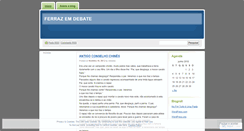 Desktop Screenshot of ferrazemdebate.wordpress.com