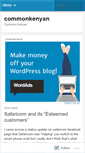 Mobile Screenshot of commonkenyan.wordpress.com