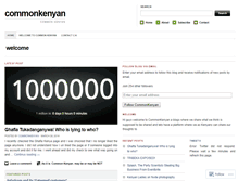 Tablet Screenshot of commonkenyan.wordpress.com