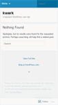 Mobile Screenshot of kwerk.wordpress.com