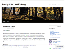 Tablet Screenshot of principalkv2kgp.wordpress.com