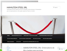 Tablet Screenshot of hamiltonsteelsrl.wordpress.com
